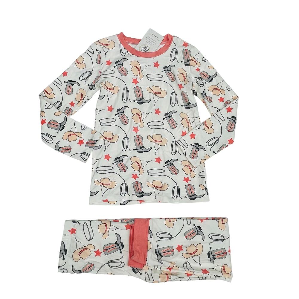 NWT Tesa Babe 8Y Yeehaw Pink Kids PJs